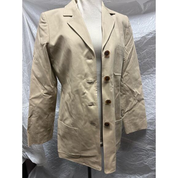 Linda Allard Ellen Tracy Navy Blue Women’s Suit Size 8 Blazer and Matching Pants - Picture 5 of 8